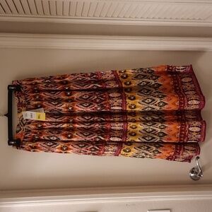 NWT, Chaudry KC Printed Maxi Skirt